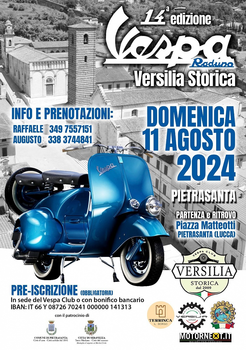 volantino raduno 2024 vespa club versilia storica